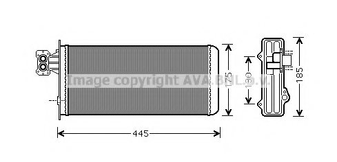 PRASCO IV6080 Heat Exchanger, interior heating